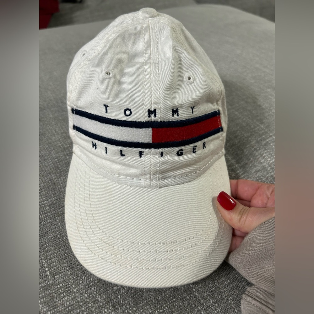 Boys Tommy Hilfiger Flag Stripe Logo Baseball Cap